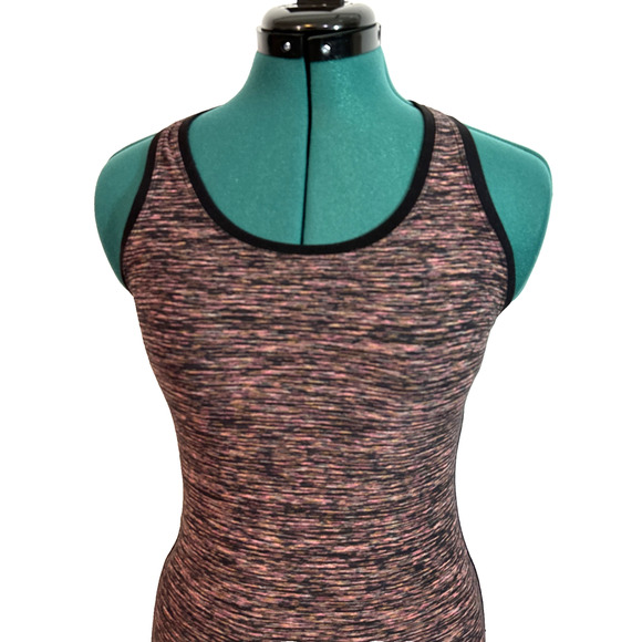 Lululemon Cool Racerback Tank Electric Coral Multicolor Heathered, Size 6 Small - Picture 2 of 7